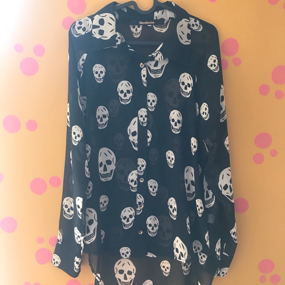 Mendocino skull blouse
